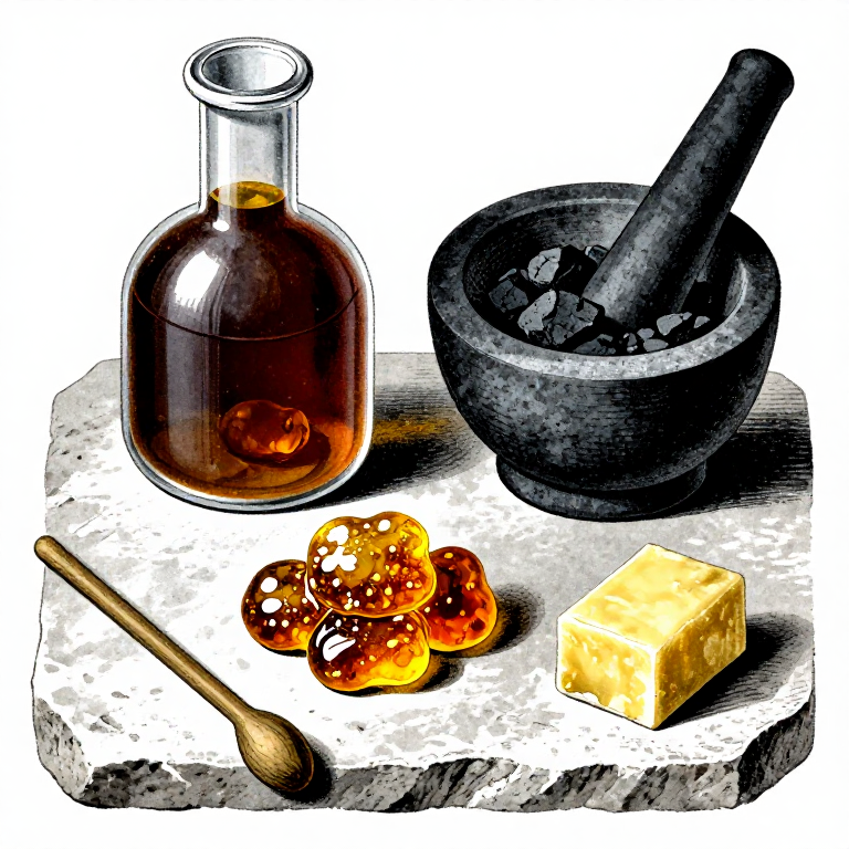 Making Pine Pitch — Waterproofing Compound from Resin