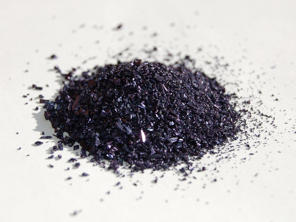 Potassium Permanganate: Pyrolusite Fused with Caustic Potash, Turned Purple by Carbonic Acid