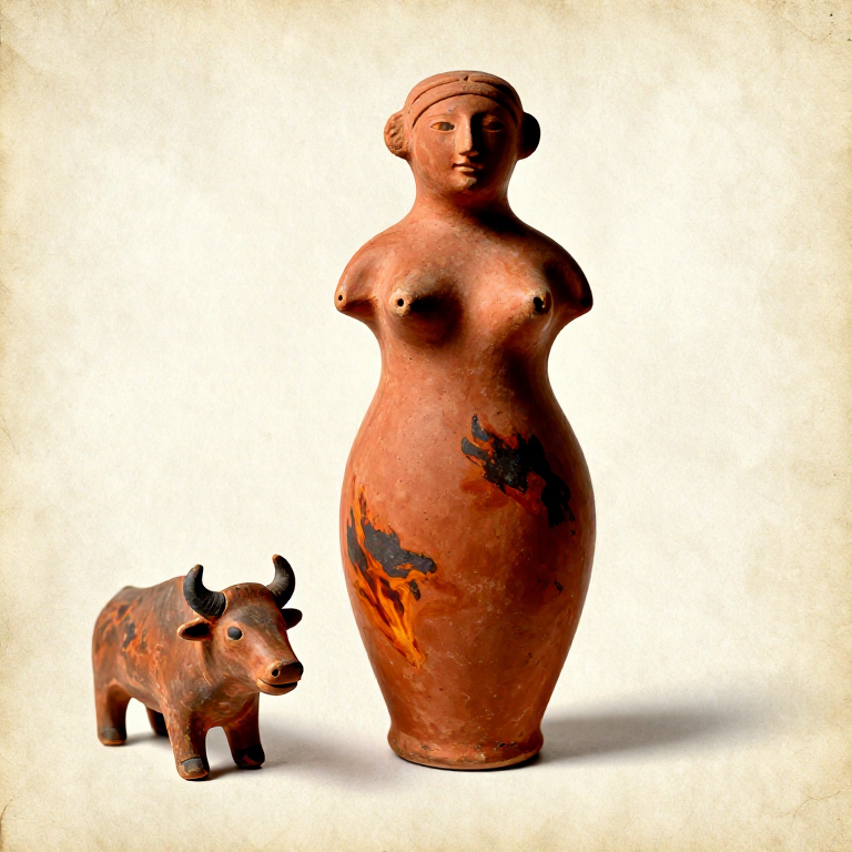 Hand-Forming a Clay Figurine and Pit-Firing — Prehistoric Ceramic Art