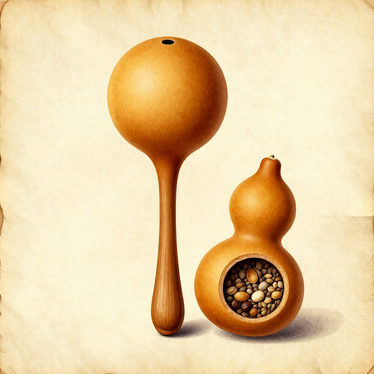 Making a Gourd Rattle — Prehistoric Seed-Pod Musical Instrument