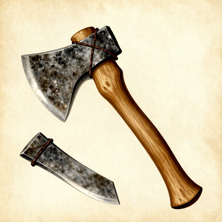 Hafting Stone Tools — Attaching Blades to Handles with Pitch and Sinew