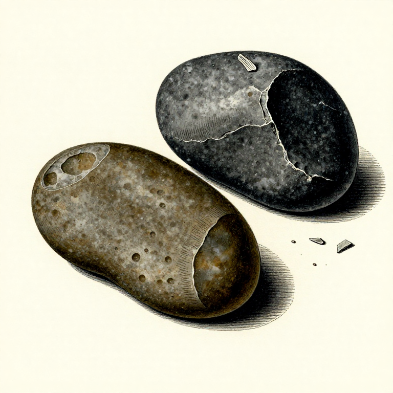 Making a Hammerstone — The First Tool in Human History