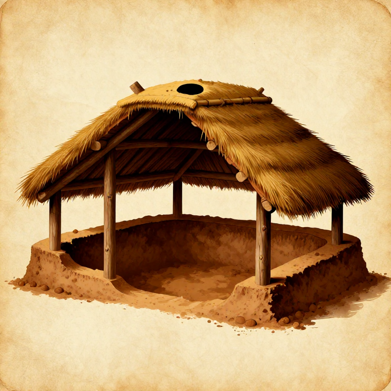 Building a Pit House — Semi-Subterranean Earth Lodge Dwelling
