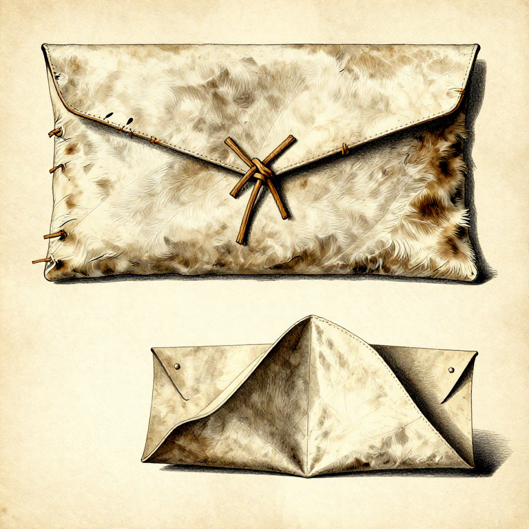 Making a Rawhide Parfleche — Folded Envelope Container from Untanned Hide