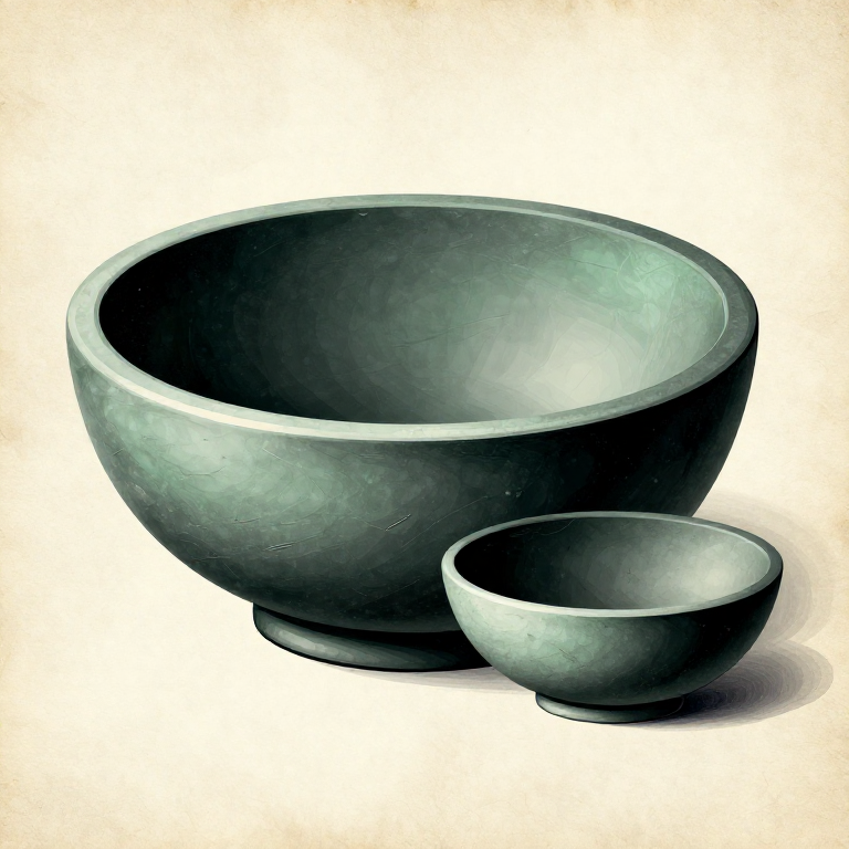 Carving a Stone Bowl by Pecking and Grinding — Soapstone Vessel