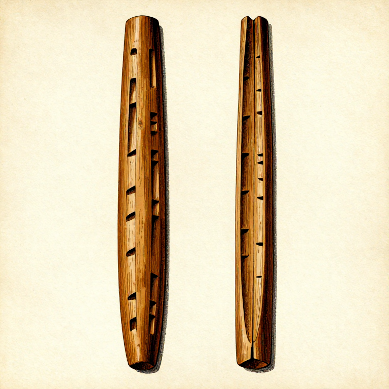 Carving a Tally Stick — Humanity's Oldest Record-Keeping Technology