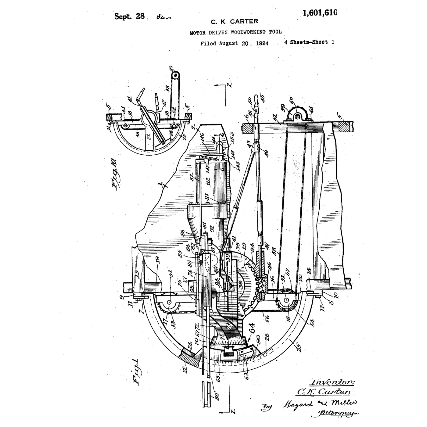 The Saw That Moves Over the Work: One Pivot, Every Angle