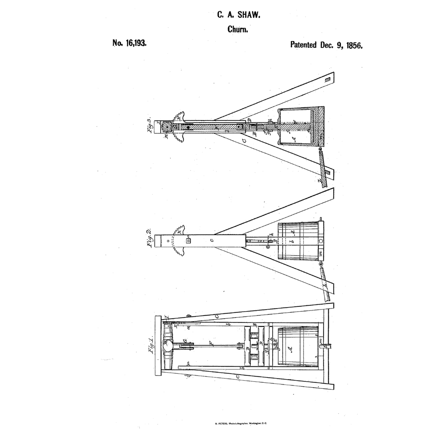 Screw-Turned Pendulum Dash Churn: The Swing Lifts the Dasher, a Screw Turns It as It Goes