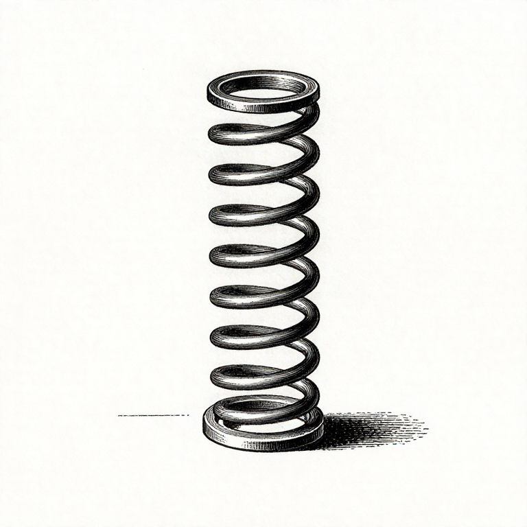 Sizing a Compression Spring: From a Requirement to Three Numbers