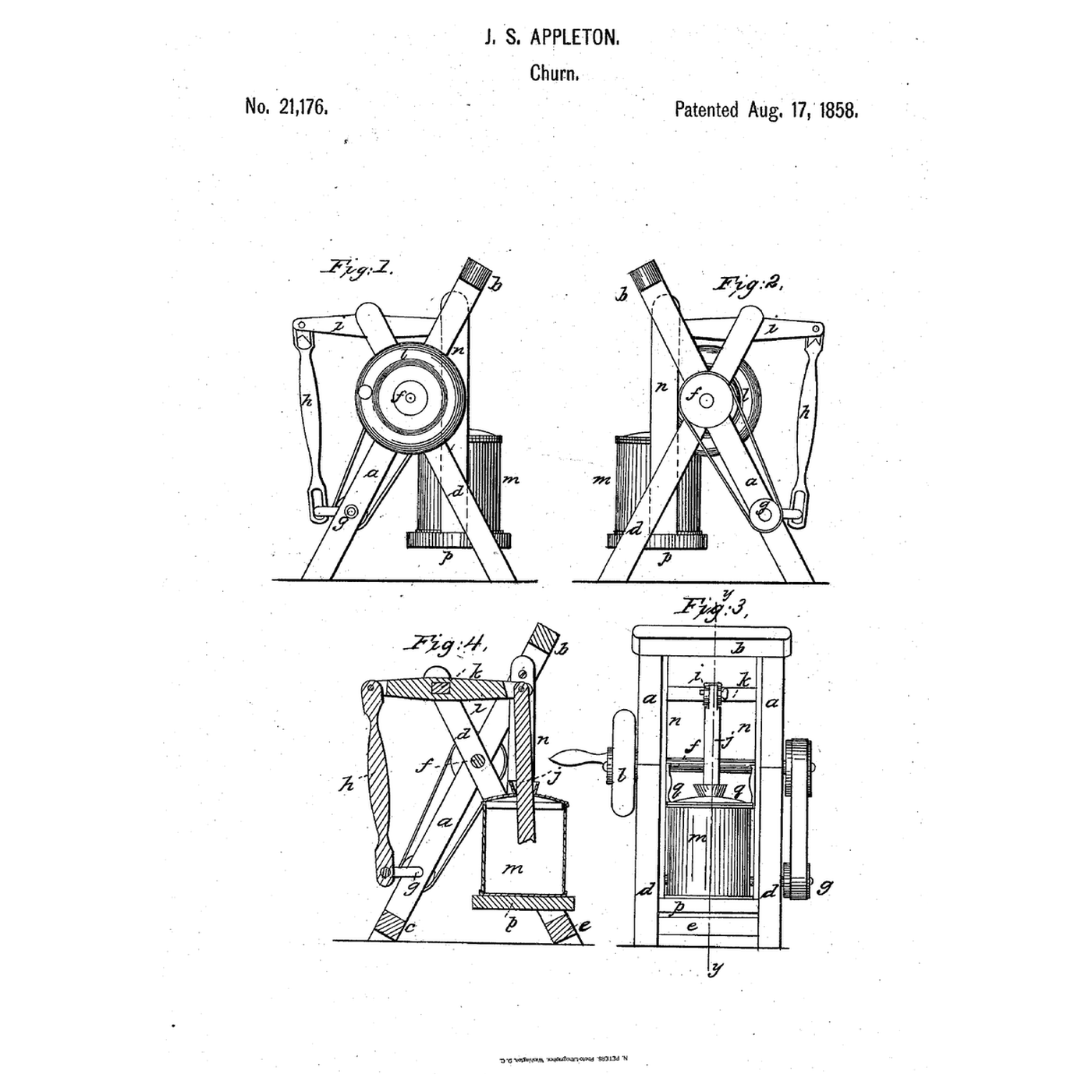 Swinging-Vessel Crank Churn: The Churn Hangs Free and Follows Its Crank-Driven Dasher