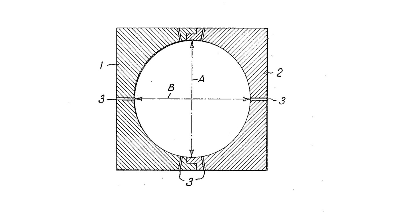 Table Tennis Balls: Celluloid Halves Blown in an Out-of-Round Mould (Jaques 1935)