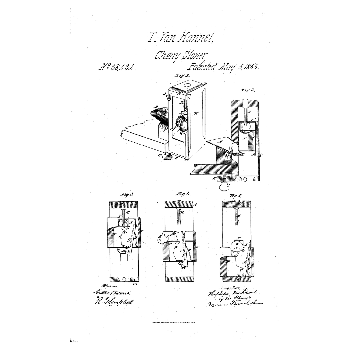 The Cherry Stoner: A Hopper, a Basin and a Fork of Needles