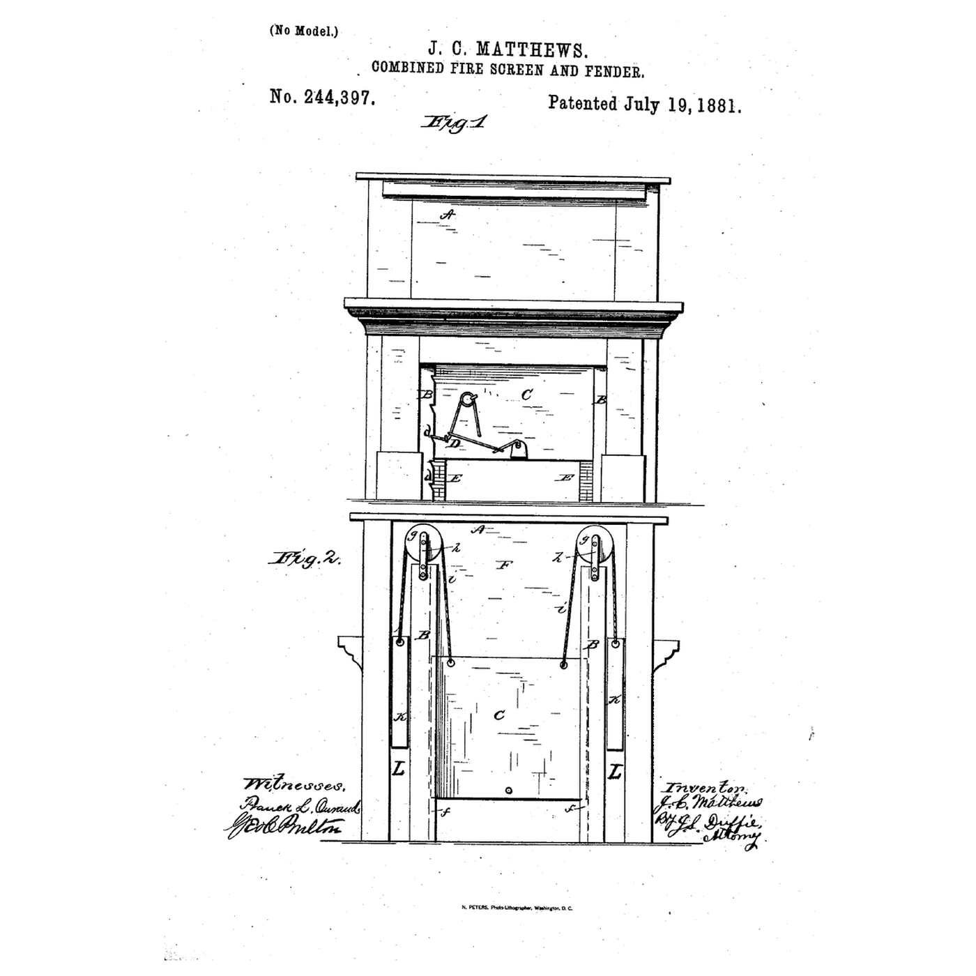 The Fire Screen: Counterweights That Lift It Into the Mantel
