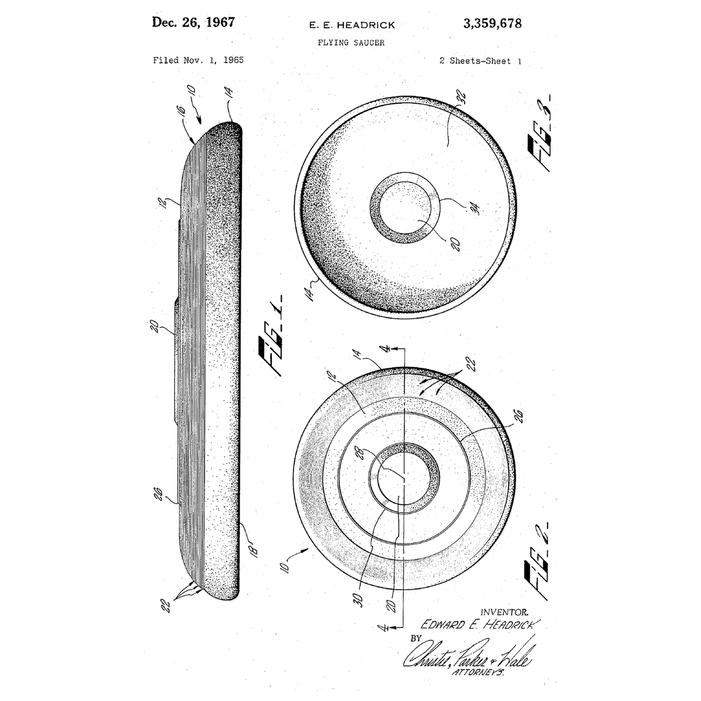 The Flying Disc: A Wing Held Steady by Its Spin