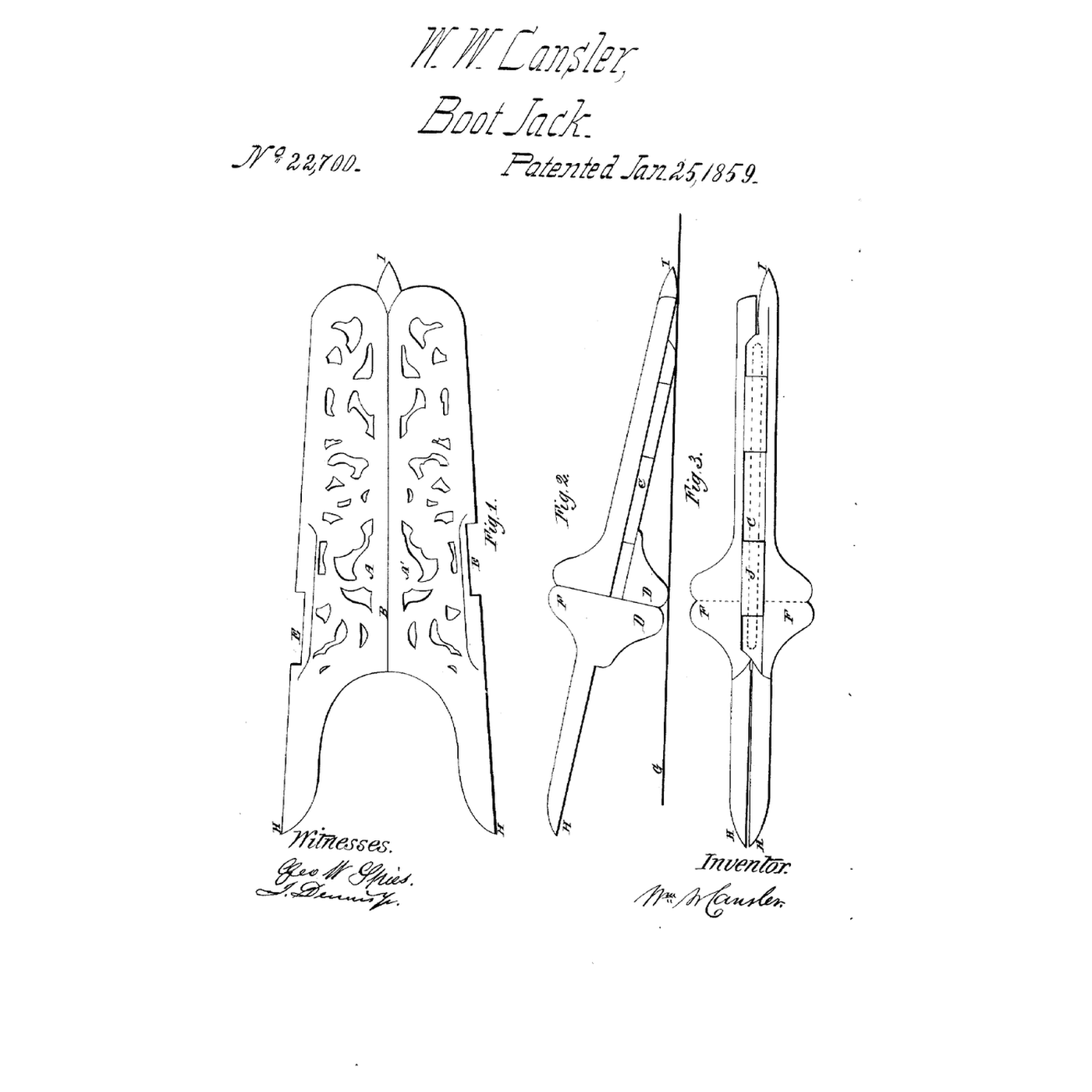 The Folding Door-Stop Bootjack: Pointed Prongs That Also Bar the Door