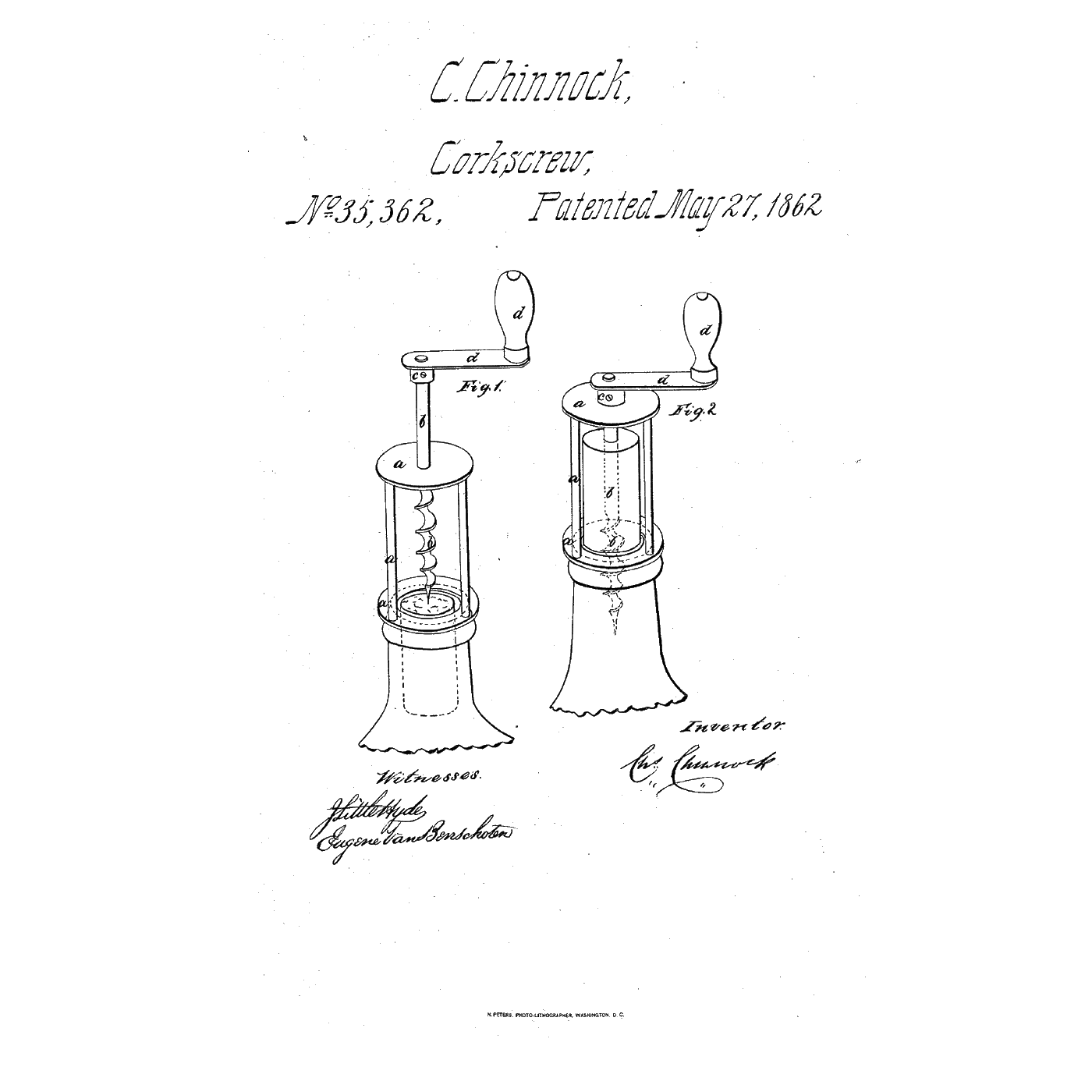 The Frame-and-Crank Corkscrew: Once the Shoulder Stops the Screw, the Cork Climbs It