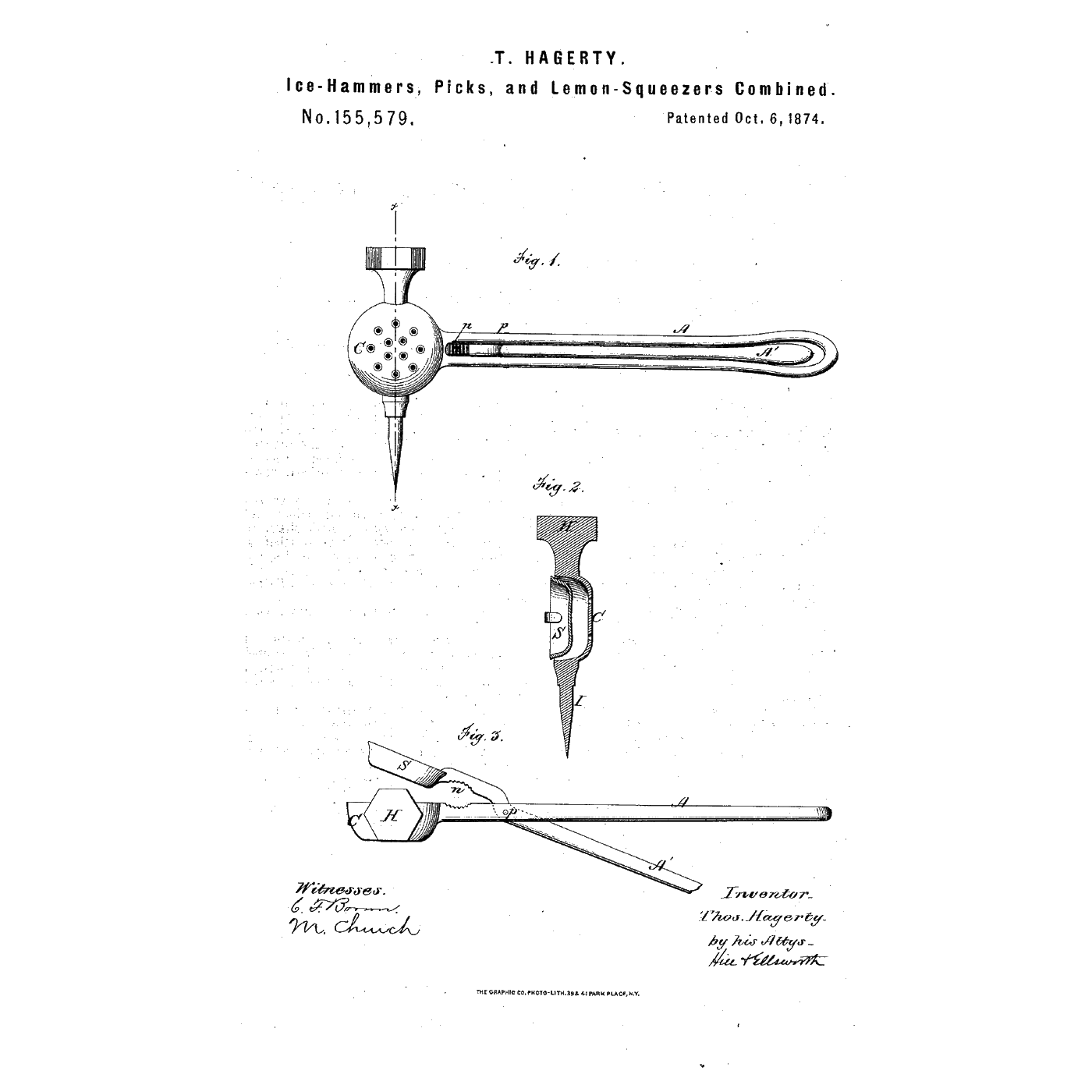 The Ice-Hammer Lemon Squeezer: Hammer, Pick, Squeezer and Nutcracker in One