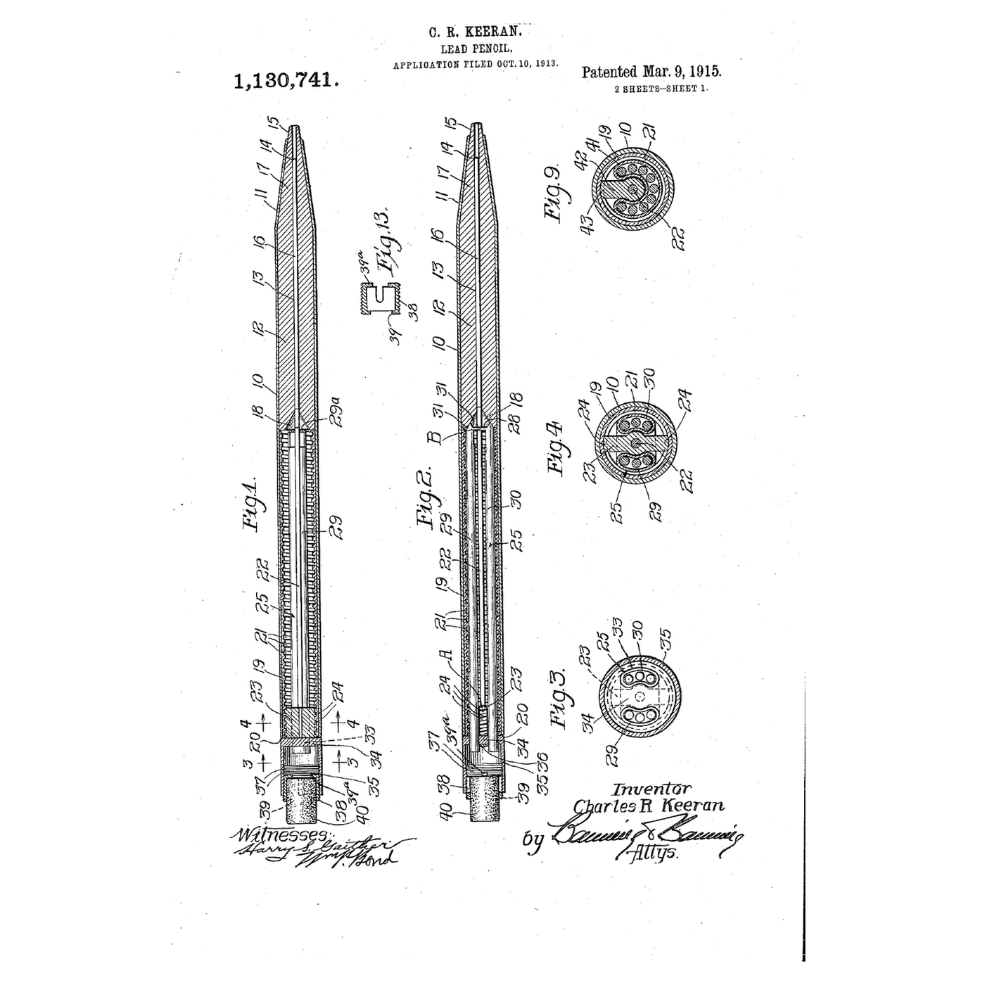 The Mechanical Pencil: Feeding a Thin Lead by a Screw