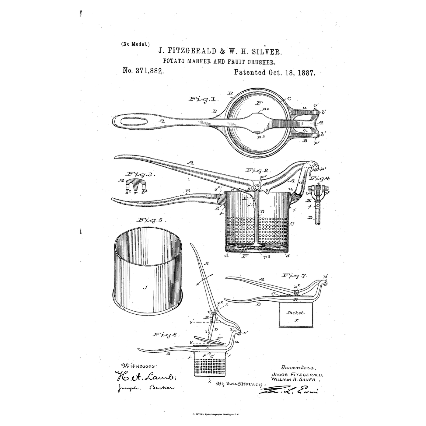 The Potato Ricer: A Perforated Cup and a Lever-Worked Follower