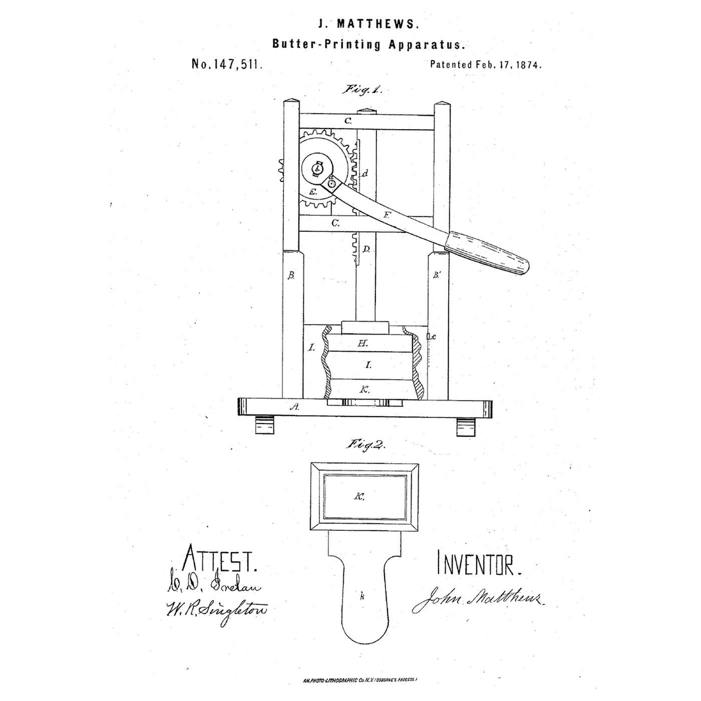 The Rack-and-Lever Butter Press: Cubes of a Set Weight