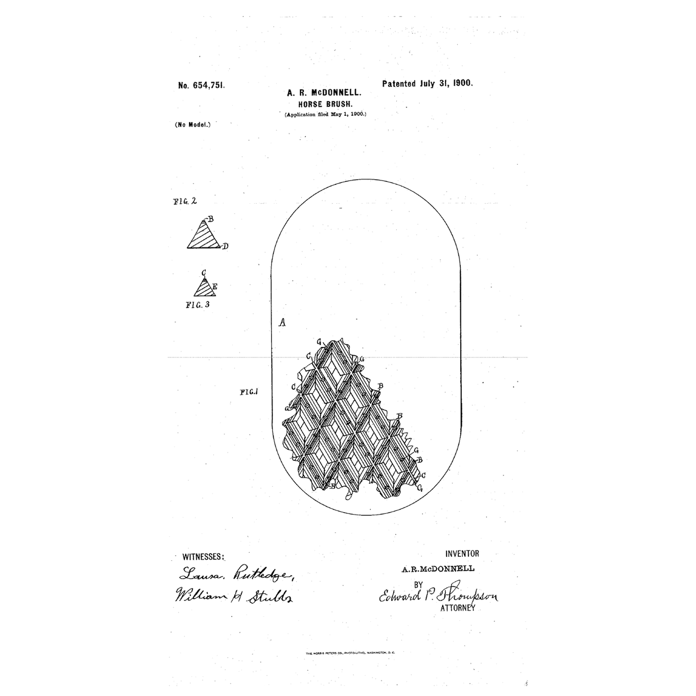 The Rubber Horse Brush: Crossed, Notched Ridges on a Leather Plate