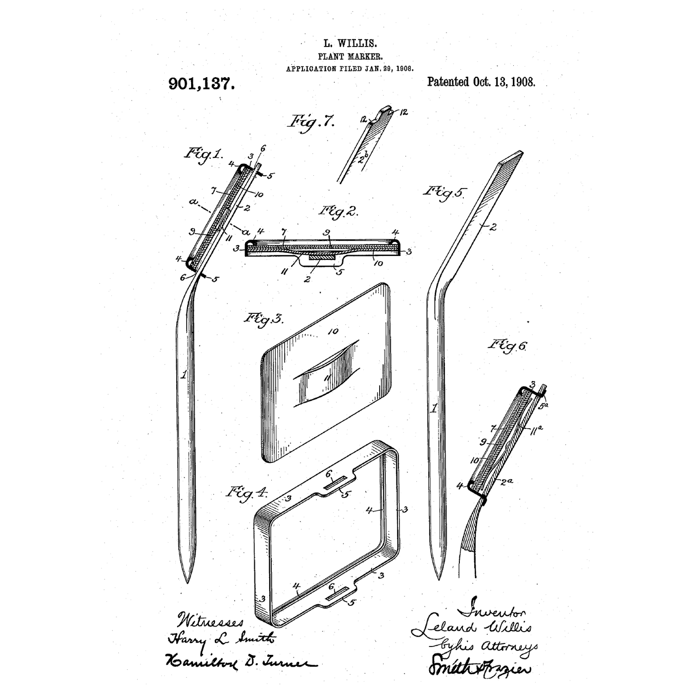 The Sheet-Steel Plant Marker: A Spring Strip Instead of a Key