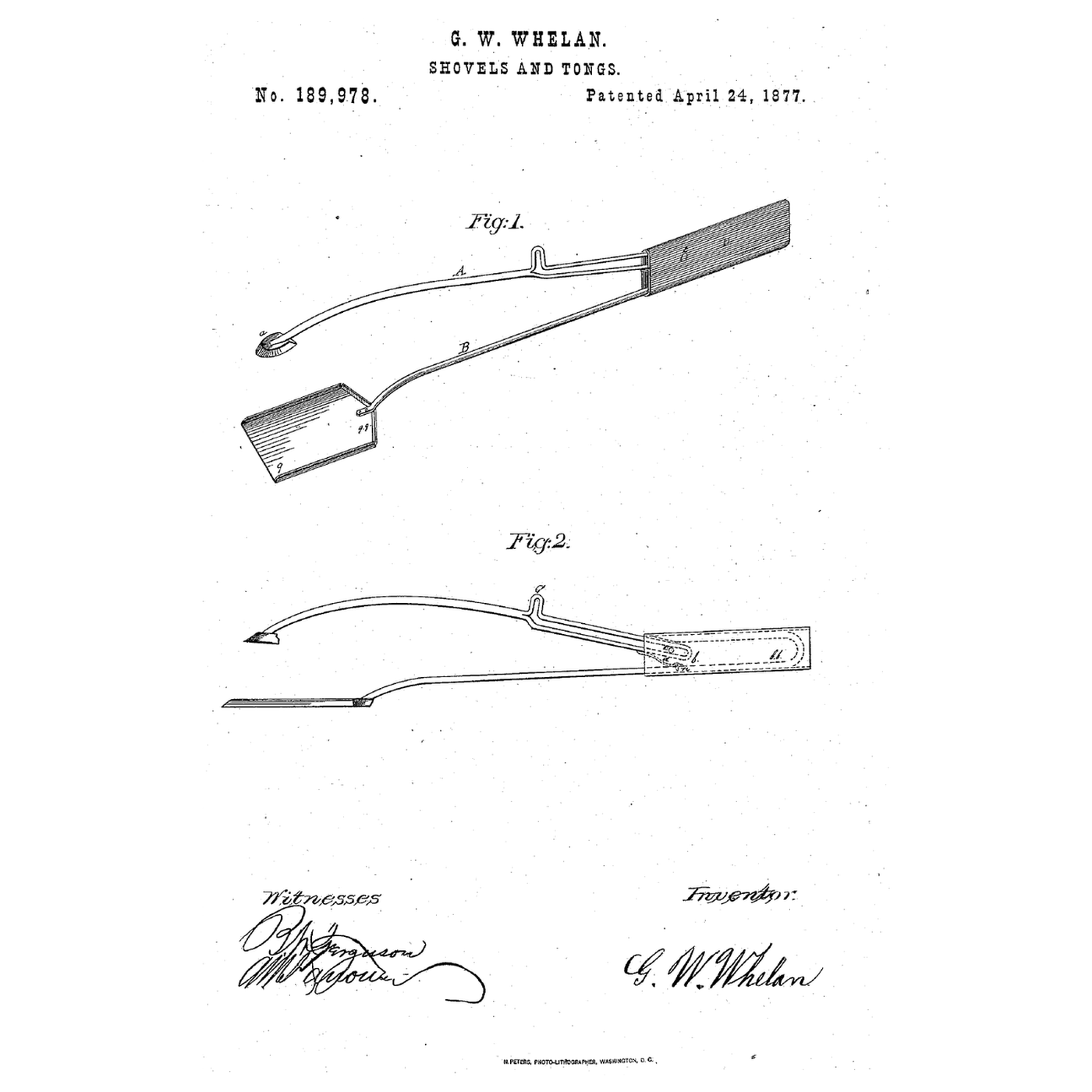 The Shovel and Tongs: One Handle, a Sliding Arm, Two Tools