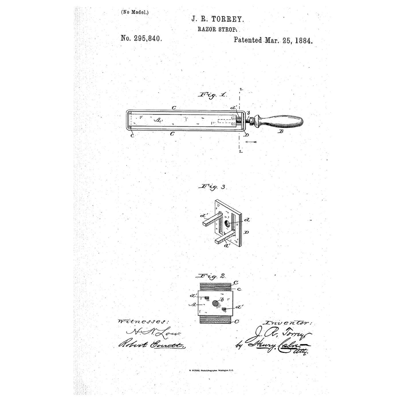 The Tensioned Razor Strop: A Screw in the Handle Pulls the Belt Tight