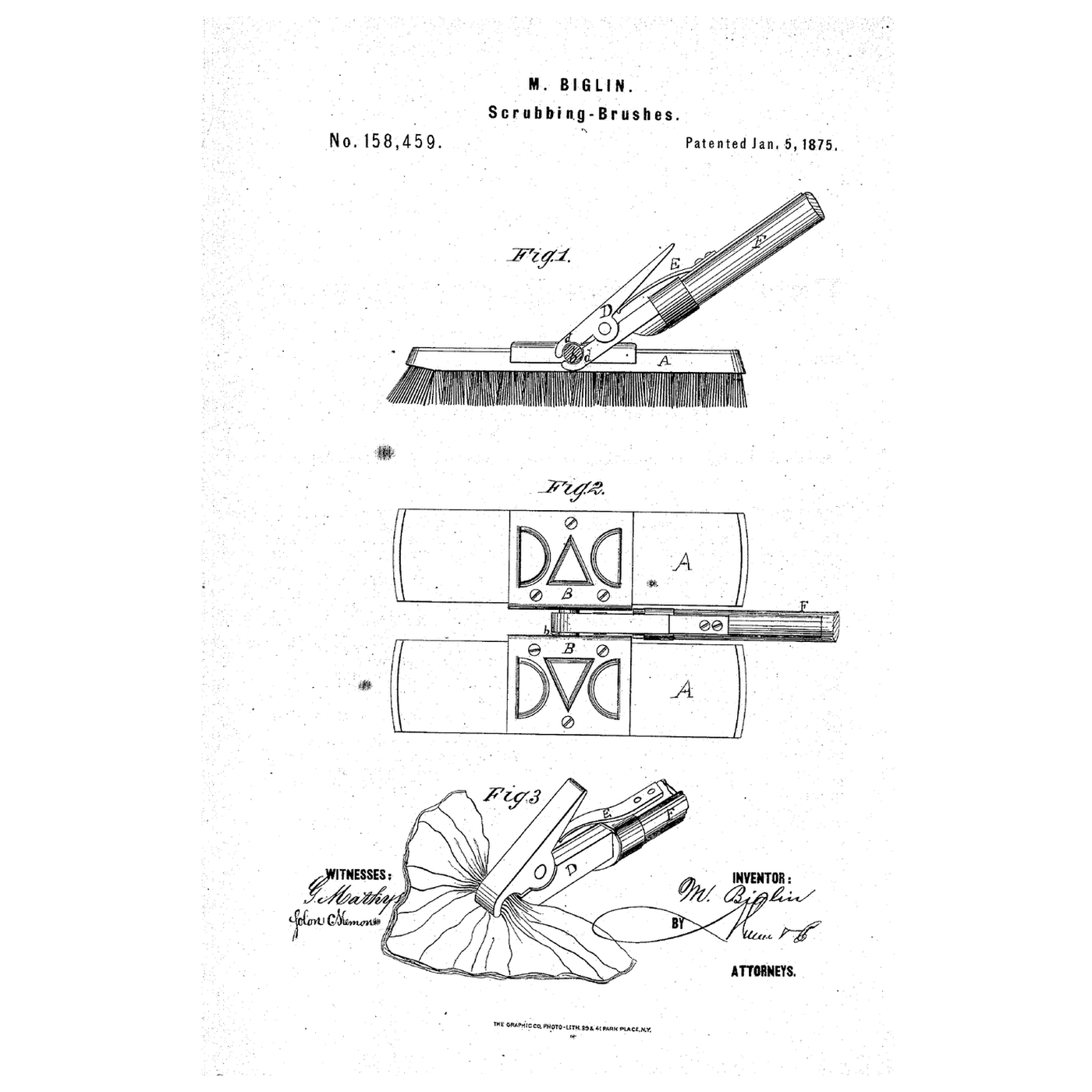 The Twin Scrubbing Brush: Two Heads on a Sprung Holder