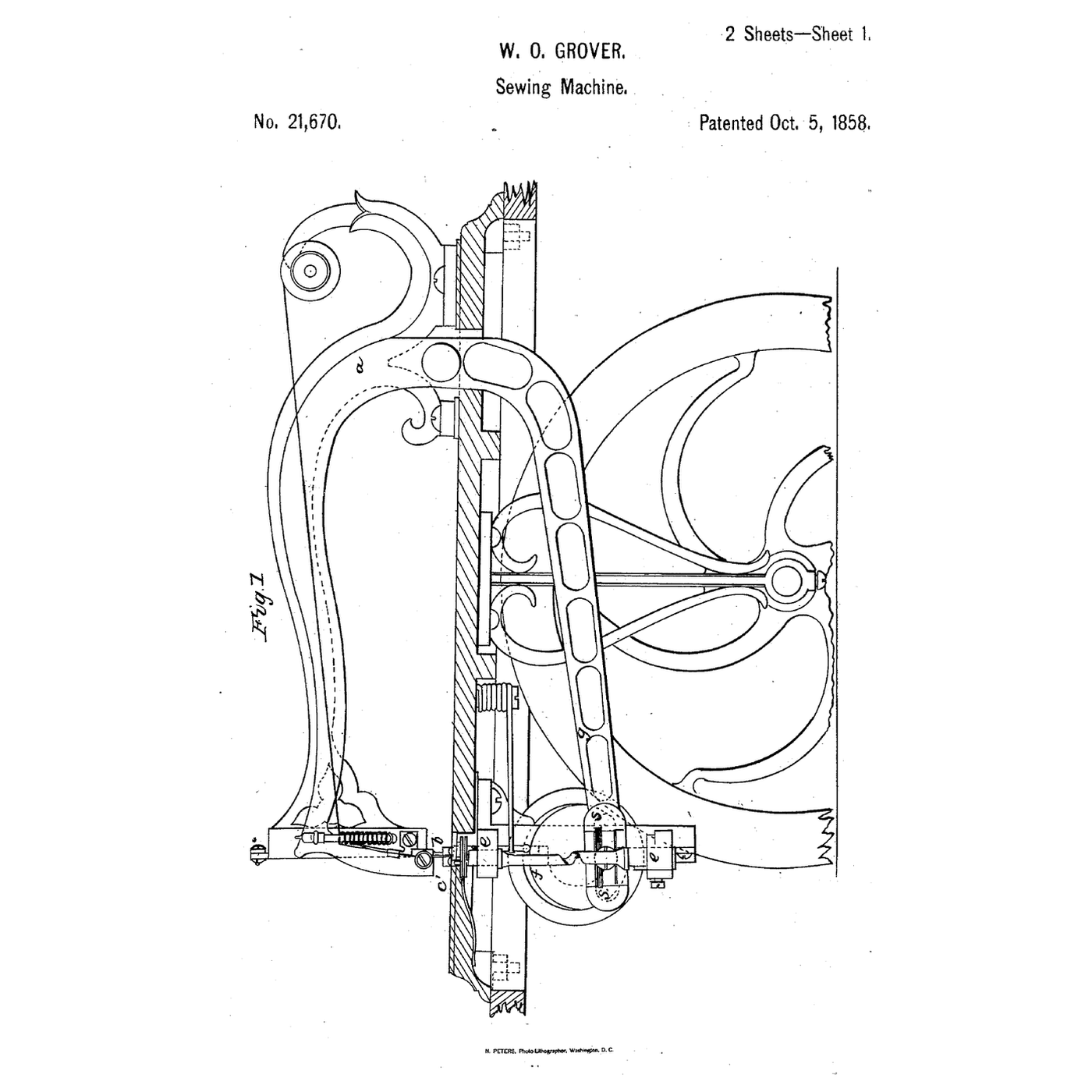 The Twisted-Shaft Needle Rocker: A Straight Push That Swings the Needle, Then Holds It Still