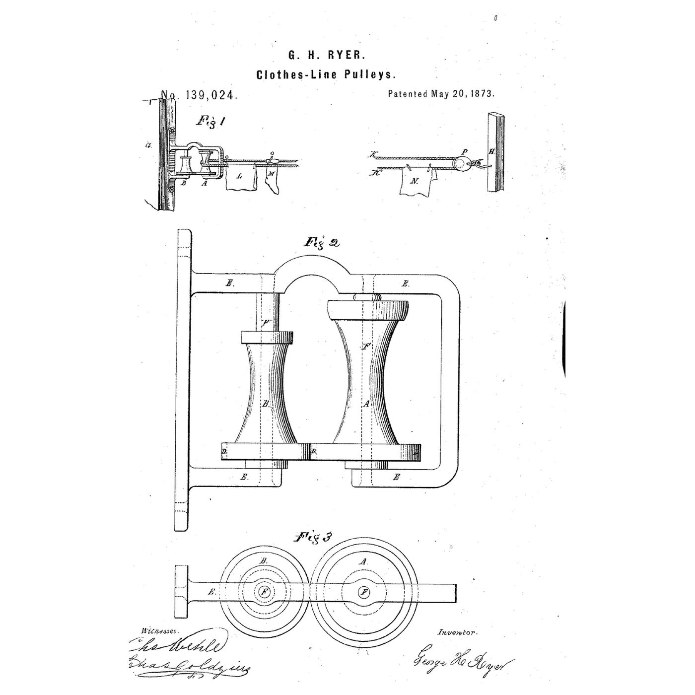 The Two-Pulley Clothesline: Let the Washing Pass the End