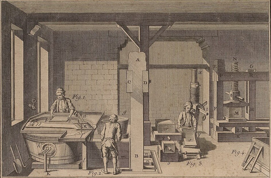 Tracing Paper: Flax Tow Beaten to a Clear Pulp, Ure 1839