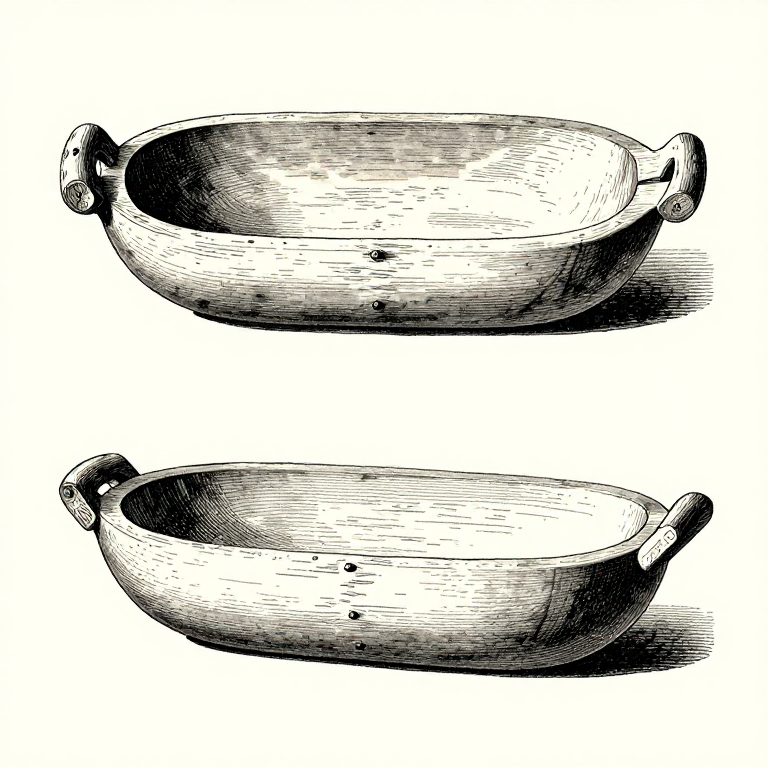 Carving a Viking Dough Trough — Wooden Kneading Bowl