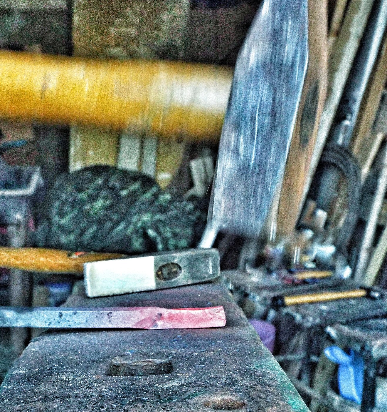 Wrought Iron Rod Drawn Down from Bar