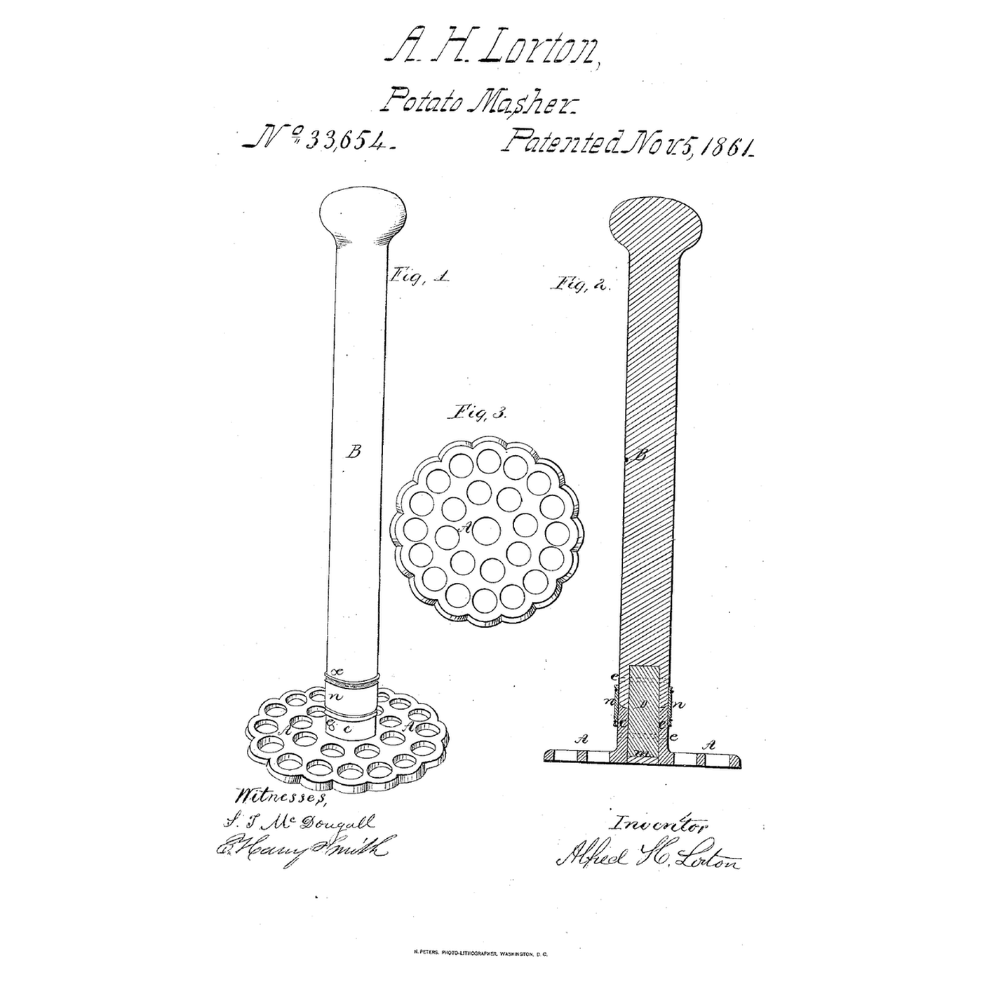 Yielding-Disk Potato Masher: A Perforated Disk That Rocks to the Mash