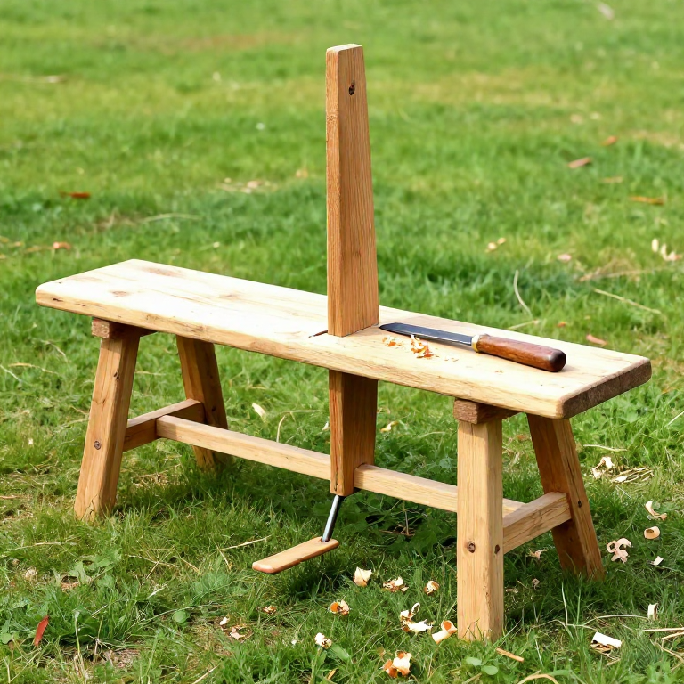 Building a Shave Horse — The Foot-Operated Clamping Bench for Green Woodworking