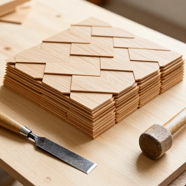 Making Wooden Shingles — Riving Roof Tiles from a Bolt of Timber